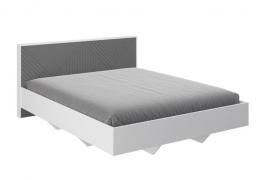 Кровать Копенгаген парящая (Белый/Серый графит)
