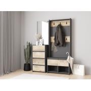 Модульная прихожая Денвер (Графит/Дуб Гранж Песочный)