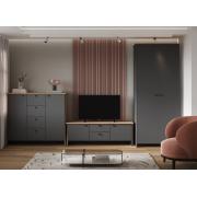 Модульная гостиная Теодора (Крафт Золотой/Графит)