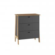 Комод Теодора ПВШ (Крафт Золотой/Графит)