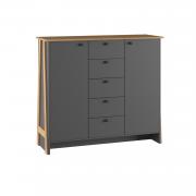 Тумба Теодора 2Д5Я (Крафт Золотой/Графит)