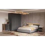 Модульная спальня Теодора (Крафт Золотой/Графит)