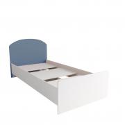 Кровать Лавис КРД 900.1 (Белый/Лазурь Софт)