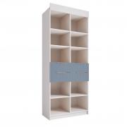 Шкаф Лавис СД 900.1-2 (Белый/Лазурь Софт)