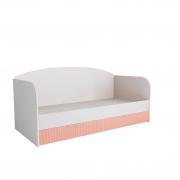 Кровать Лавис ДКД 2000.1 (Белый/Персик Софт)