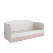 Кровать Лавис ДКД 2000.1 (Белый/Роза)