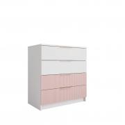 Комод Лавис КМД 800.1 (Белый/Роза)