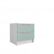 Тумба Лавис ТД 400.1 (Белый/Зеленый Софт)