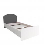 Кровать Лавис КРД 900.1 (Белый/Графит Софт)