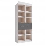 Шкаф Лавис СД 900.1-2 (Белый/Графит Софт)