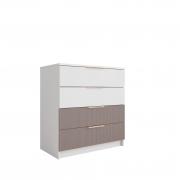 Комод Лавис КМД 800.1 (Белый/Грей Софт)