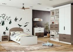 Модульная подростковая Лавис (Белый/Грей Софт)