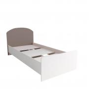 Кровать Лавис КРД 900.1 (Белый/Грей Софт)