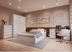 Мебель Мори для спальни (комп. 1) (Белый)