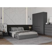 Спальный гарнитур Мори (комплект 7) (Графит)