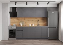 Кухня Мори 2 м (Графит)