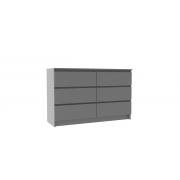 Комод Мори МК 1200.6/4 (Графит)