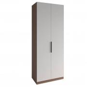 Шкаф Роза 900 Ройс (Орех Франклин/Белый Софт)