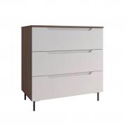 Комод Роза 900 Тренто (Орех Франклин/Белый Софт)