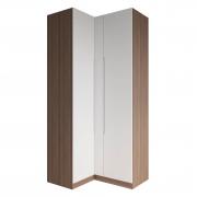 Шкаф Роза угловой Тренто (Орех Франклин/Белый Софт)