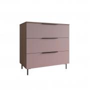 Комод Роза 900 Ройс (Орех Франклин/Пудра Скин)