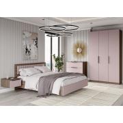 Модульная спальня Роза Ройс (Орех Франклин/Пудра Скин)