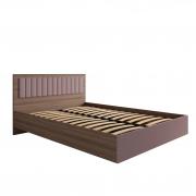 Кровать Роза 1400 с подъемным механизмом (Орех Франклин/Пудра Скин)