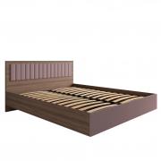 Кровать Роза 1600 с подъемным механизмом (Орех Франклин/Пудра Скин)