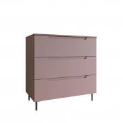 Комод Роза 900 Тренто (Орех Франклин/Пудра Скин)