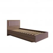 Кровать Роза 900 с подъемным механизмом (Орех Франклин/Пудра Скин)