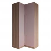Шкаф Роза угловой Тренто (Орех Франклин/Пудра Скин)