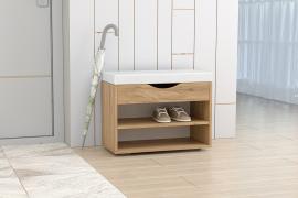 Обувница мягкая 3 (Крафт Золотой/Белый)