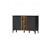 Комод Шарм К-2 (Антрацит/Крафт Золотой/Рамка)