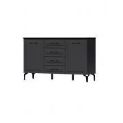Комод Шарм К-3 (Антрацит/Рамка)