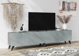ТВ тумба Сканди с опорами (Серый Шифер/Грин Грей софт)
