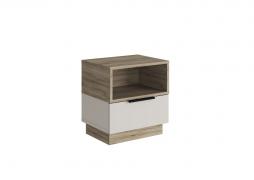 Тумба прикроватная Бохо ТМ-002 (Дуб Крафт Серый/Кашемир)