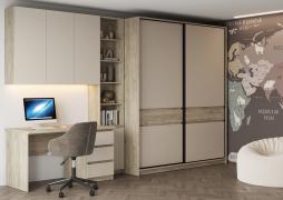 Модульная коллекция Бостон (Дуб Крафт серый /Кашемир)