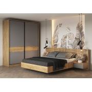 Модульная коллекция Бостон (Крафт Золотой/Серый шифер)