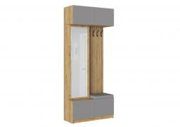 Прихожая Бостон (Крафт Золотой/Серый Шифер)