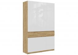 Шкаф Бостон ШК-002 (Крафт Золотой/Белый глянец)