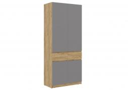 Шкаф Бостон ШК-001 (Крафт Золотой/Серый Шифер)