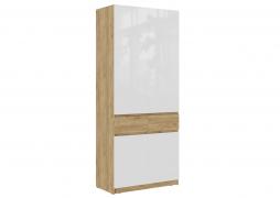 Шкаф Бостон ШК-001 (Крафт Золотой/Белый глянец)