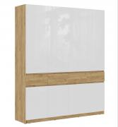 Шкаф Бостон ШК-004 (Крафт Золотой/Белый глянец)