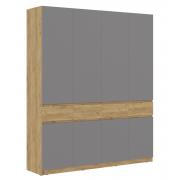 Шкаф Бостон ШК-004 (Крафт Золотой/Серый Шифер)