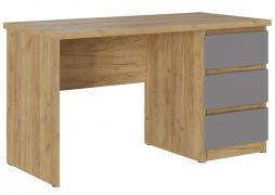 Стол письменный Бостон СП-001 (Дуб Крафт Золотой/Серый шифер)