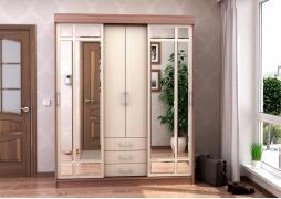 Шкаф-купе Андрей-1 (Шимо Темный/Шимо Светлый)