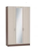 Шкаф Бася ШК-553 3-х створчатый (Шимо Темный/Шимо Светлый)