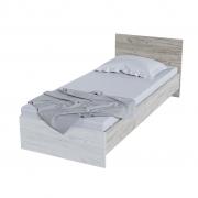 Кровать Бася КР-555 (0,9 м) (Дуб Крафт серый/Дуб Крафт белый)