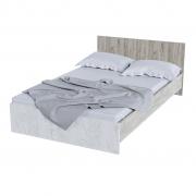 Кровать Бася КР-558 (1,6 м) (Дуб Крафт серый/Дуб Крафт белый)
