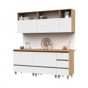 Кухня Хелен 2000 мм (Дуб Крафт Золотой/Белый)